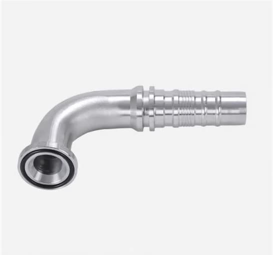 87393/87693 90° SAE Code 61 (3000 PSI) / Code 62 (6000 PSI) Flange Interlock Hose Fitting
