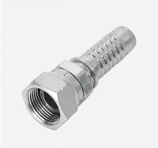 22611D Straight BSPP Female 60° Cone Double Hexagon Swivel Hose Fitting