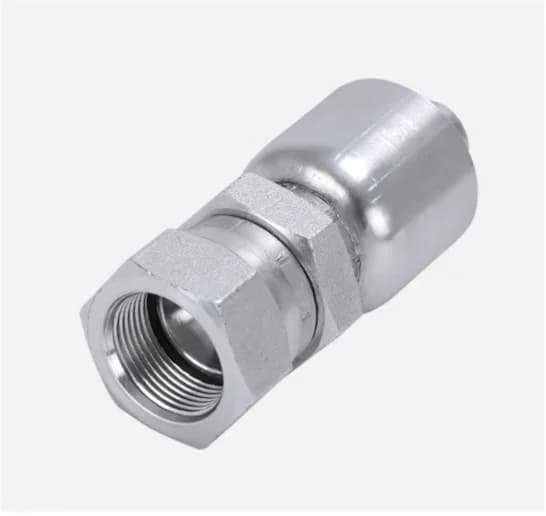 26711DRW Straight JIC Female 37° Flare Double Hexagon Swivel One-Piece Hose Fitting
