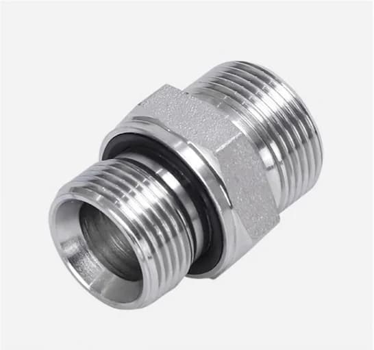 1CB-WD Straight Metric Male 24° Cone to BSPP Male with Captive Seal (ED Ring)