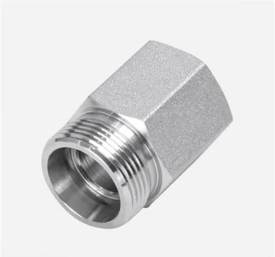 5CB Straight Metric Male 24° Cone to BSPP Female Fixed