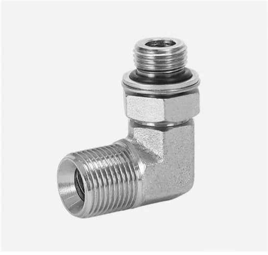 1BG9-OG 90° Elbow BSPP Male 60° Cone to BSPP Male Adjustable O-Ring Boss