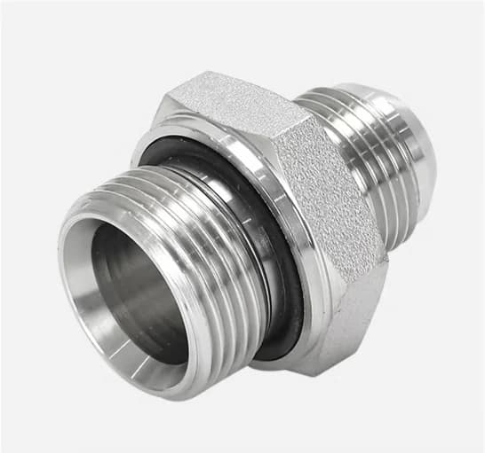 1JG Straight JIC Male 37° Flare to BSPP Male O-Ring Stud End